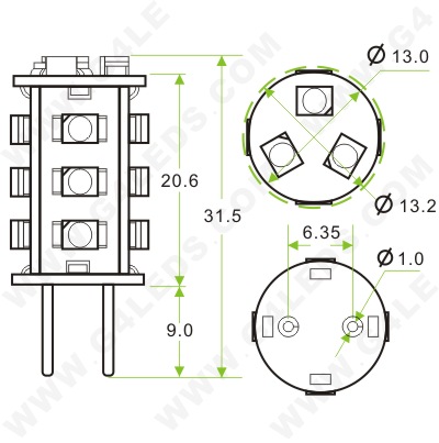 GY6.35 LED Light Bulb